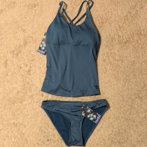 Hapari Teal Women's Tankini